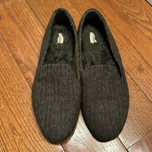 Birdies green cable knit Starling flats - 9.5